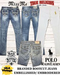 Bootcut Jeans Inc Miss me, True Religion, Rock Rev..