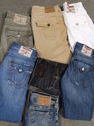 HD1148 Men Baggy True Religion Jeans