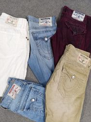 HD1147 Men Baggy True Religion Jeans