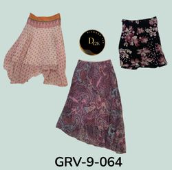 Jupe en poly rétro imprimé – Essence de mode Y2K i..