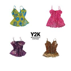 Y2K European Grunge Vixen Cami tops mix (YWV11)