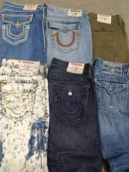 HD1156 Men Baggy True Religion Jorts
