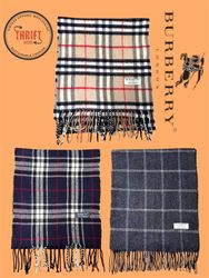 T1433 Bufandas Burberry 🧣 100% auténtico cachemir..