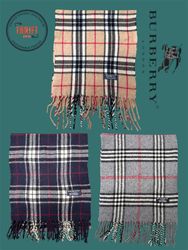 T1431 Bufandas Burberry 🧣 100% auténtico cachemir..