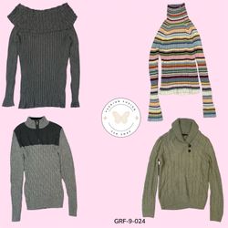 Authentischer Y2K Hochturtleneck-Pullover – Retro ..