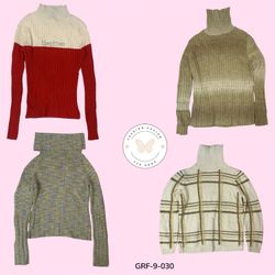 Y2K Vintage Hi-Neck Sweater – Classic 2000s Essent..