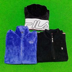Fila ,(Pele, Fleecy, Veludo) Jaqueta