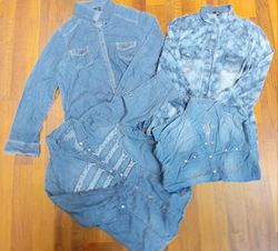 Blusa de Denim It-Girl Y2K IQ0683