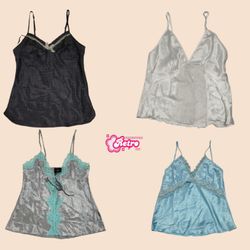 Y2K Silk Glow Cami Tops