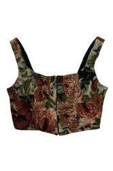 Upcycled Tapestry Corset Top
