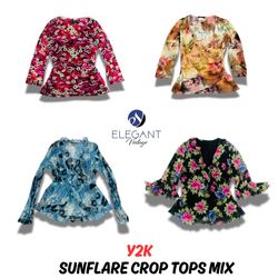 Y2K Sunflare Crop Tops Mix - EV0960