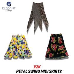 Y2K Petal Swings Midi Skirts - EV0961