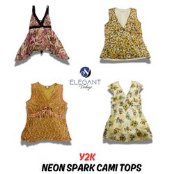 Y2K Neon Spark Cami Tops - EV0963