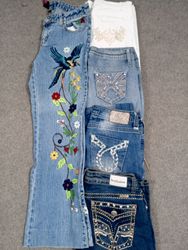 #125 Damen Y2K Schlagjeans