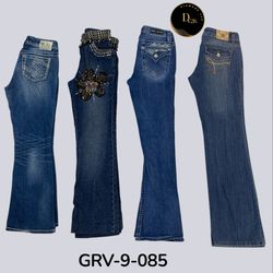 Jeans de campana de cintura alta clásica – Ajuste ..