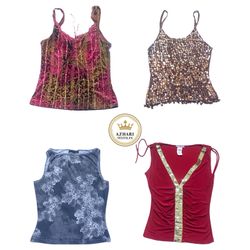 Y2K Mesh & Sea Coins Tops AT22
