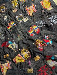 Japanese embroidery tattoo jeans