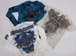 CR5161 ヴィンテージ パンク/ゴス スカル Tシャツ
