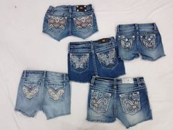 CR5168 Upcycled Miss Me Sexy Denim Shorts