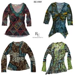 Y2k Earthy tone Fullsleeves mesh top (RE-1989)