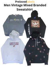 Men’s Vintage Mixed Branded Sweatshirt Bundle – ( ..
