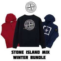 Pacote Raro Stone Island – Suéteres Vintage, Molet..