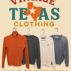 Barbour,Burberry,Ralph Lauren ,Lacoste Sweaters(BB..