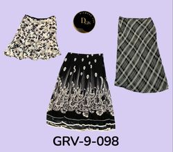 Black Printed Poly Skirt – Timeless Y2K Wardrobe E..