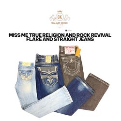 Miss Me True Religion Rock Revival Flare And Strai..