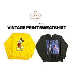Vintage Print Sweatshirt