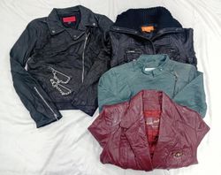 Jaqueta de Couro Chic Revival Y2K IQ0688