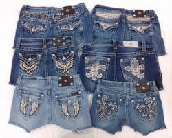 Shorts de Jeans Miss Me Denim Upcycled Heritage CR..