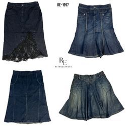 Faldas Midi de Denim Y2K IT Girl (RE-1997)