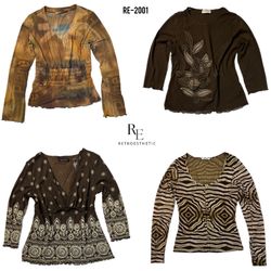 Y2K Earthy Tone Tops (RE-2001)