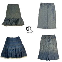 Gonne Midi in Denim Y2K IT Girl (RW-740)