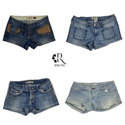 Y2K IT Girl Denim Mini Short (RW-741)