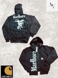 Carhartt rework rework style Marlboro black jacket