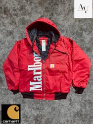 Carhartt rework style red marlboro jackets