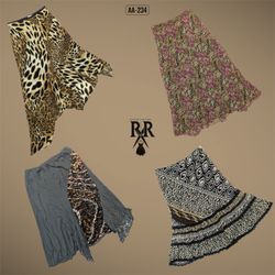 Y2K The Animal Print Mix Poly Skirts (AA-233)