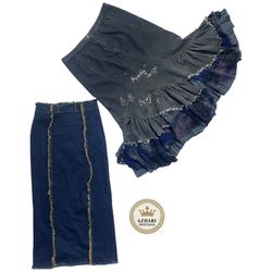 Y2K Denim Midi & long Skirts