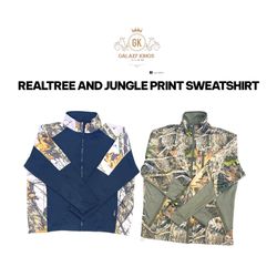 REAL TREE AND JUNGLE PRINT SWEATSHIRT And HOODIES