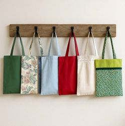 Upcycled Stoff-Tragetaschen