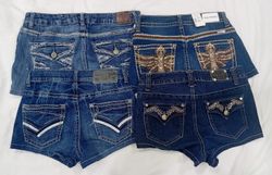 IQ0696 Y2K Style Upcycled Nostalgia Rebel Shorts