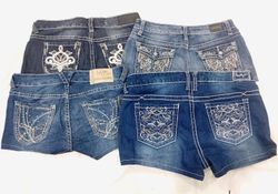 IQ0697 Y2K Style Upcycled Pop Princess Minis Short..