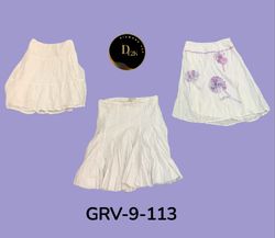 Gonna Bianca di Cotone Retro – Look Chic Senza Tem..