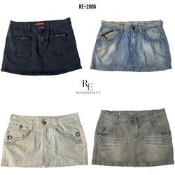 Y2K Britney Era Denim Mini Skirts (RE-2006)