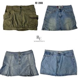 Y2K Paris Hilton Denim Mini Skirts (RE-2008)