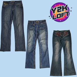 Y2K All American Denim Flared Jeans