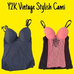 Vintage Y2k Stilvolle Cami Tops