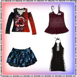 Grunge-y Picks tops, skirts and dresses (SS-1261)